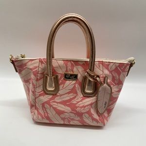 BETSEY JOHNSON Tropical Leaf Bag Handbag Purse